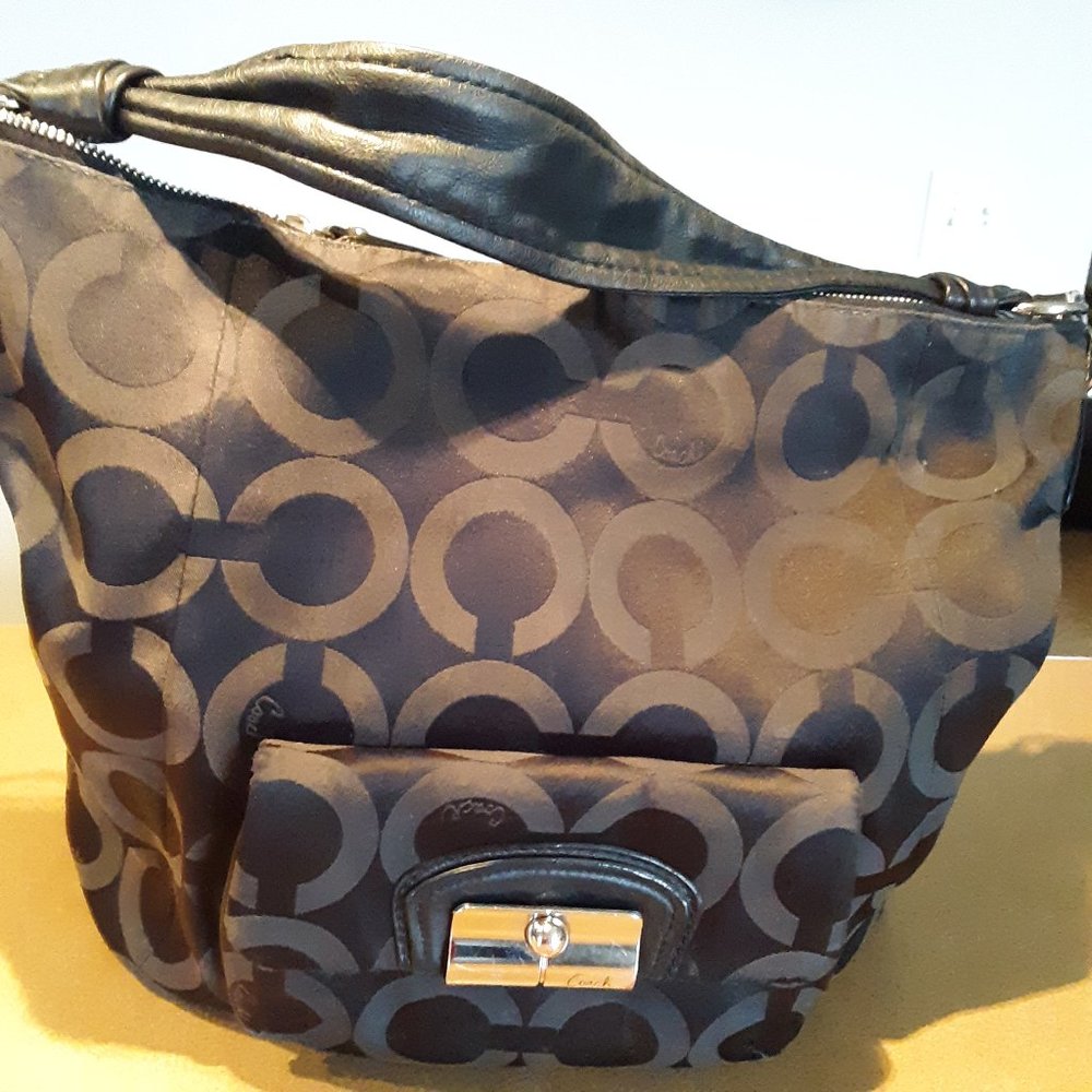Coach Kristin Op Art Sateen Large Hobo bag